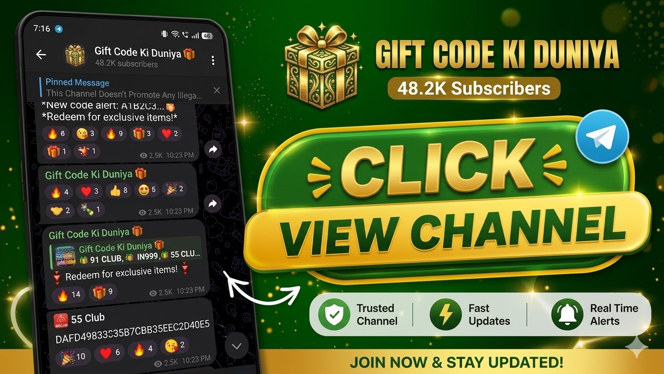 𝐆𝐢𝐟𝐭 𝐂𝐨𝐝𝐞 𝐊𝐢 𝐃𝐮𝐧𝐢𝐲𝐚 🎁