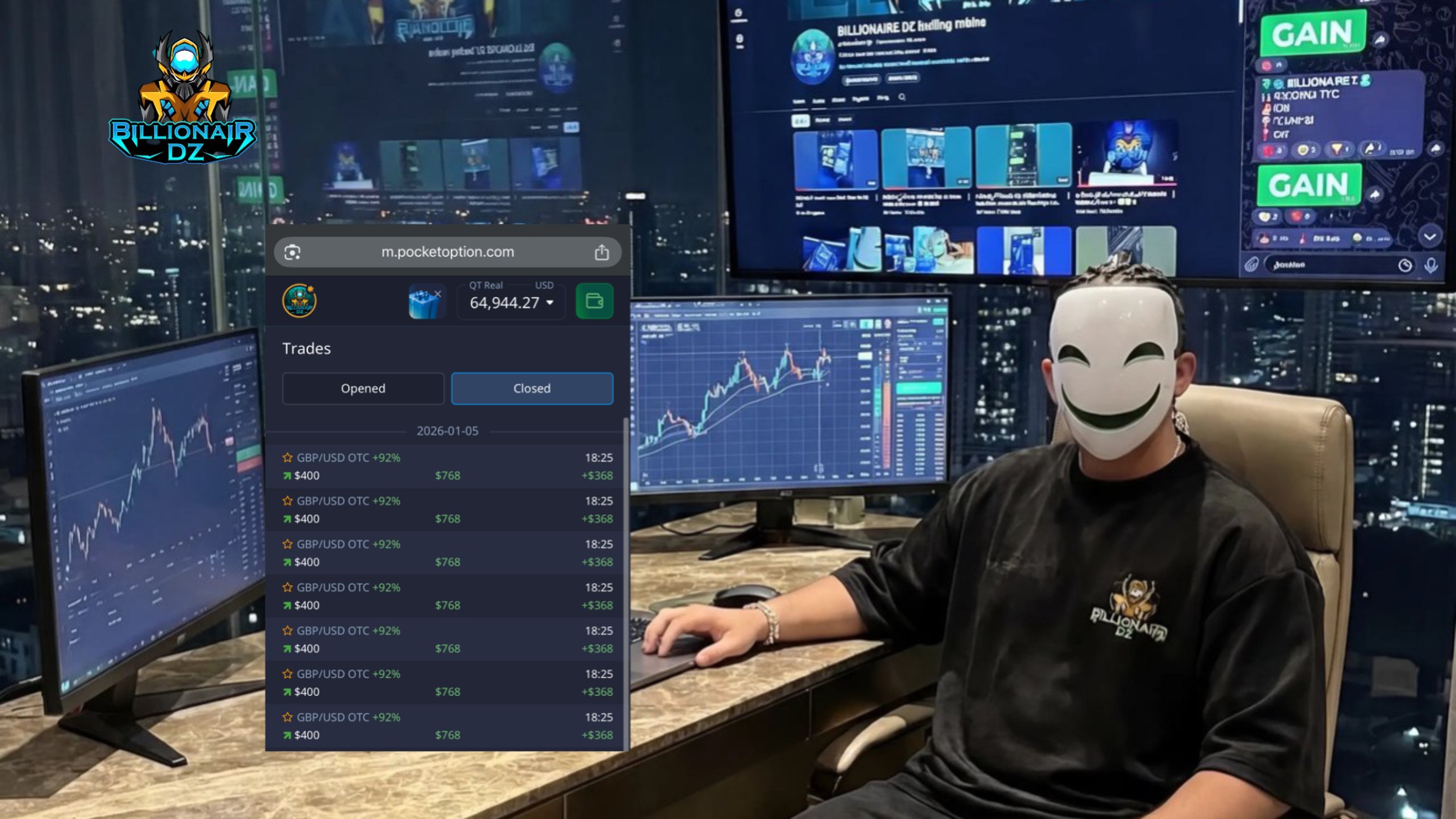 BILLIONAIRE DZ POCKET OPTION 📊📉💰