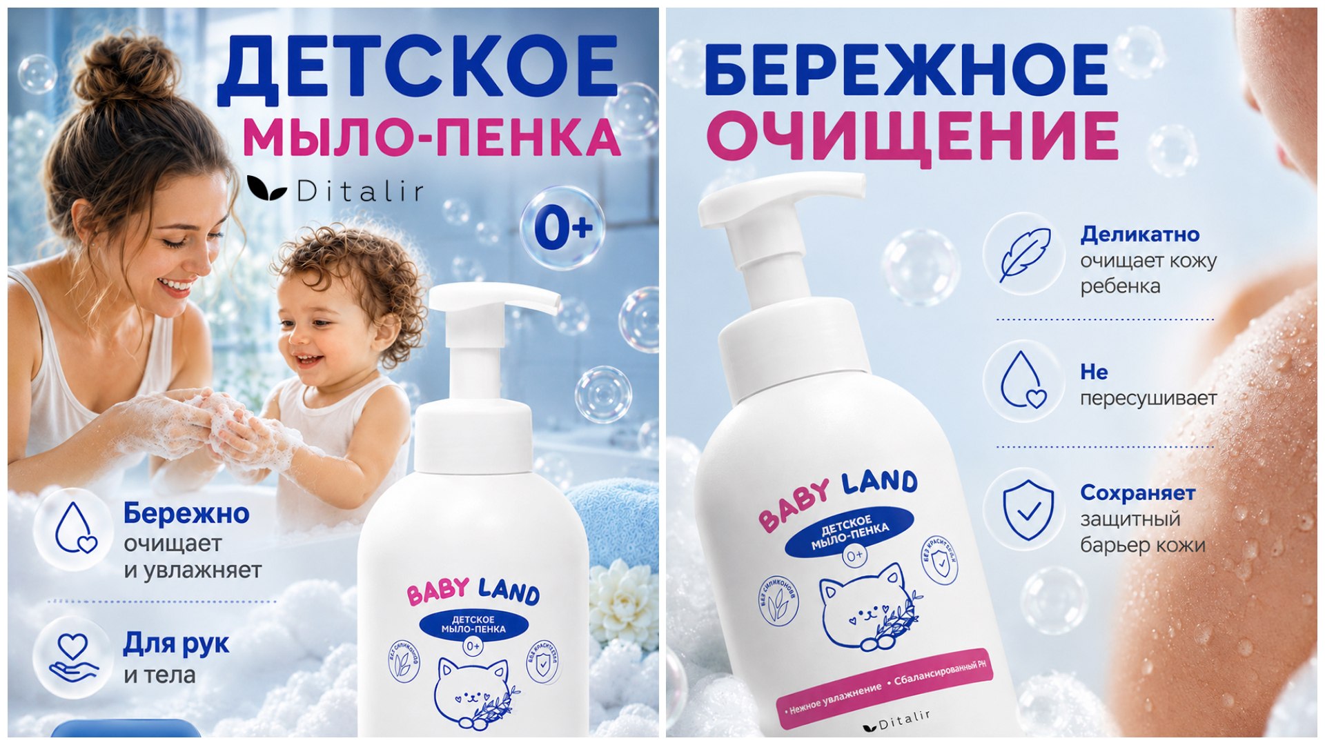 Детский гель для купания Ditalir