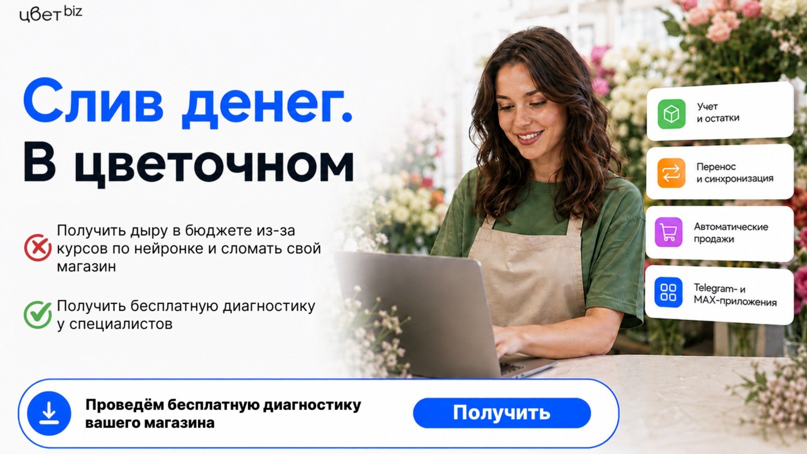 Прибыльный цветочный | Маркетинг, продвижение для цветочных магазинов | Цветочный бизнес | Денис Антонов | ЦветБиз | ЦветBiz