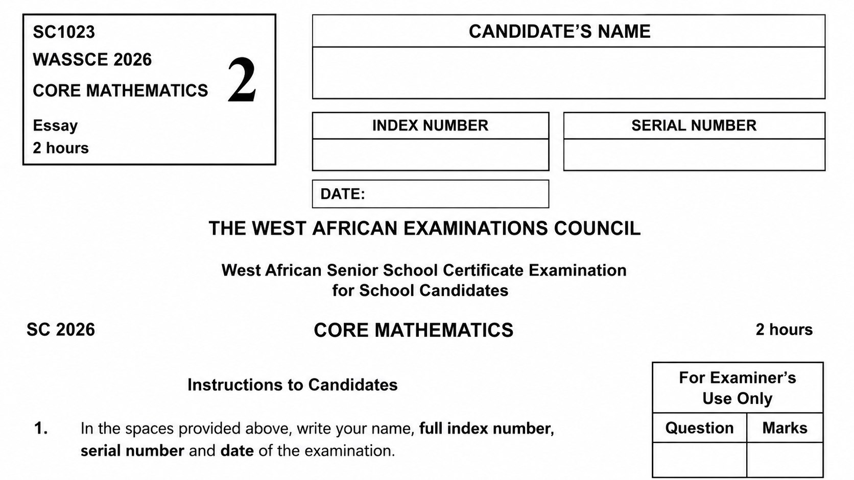 WASSCE GUIDE📖